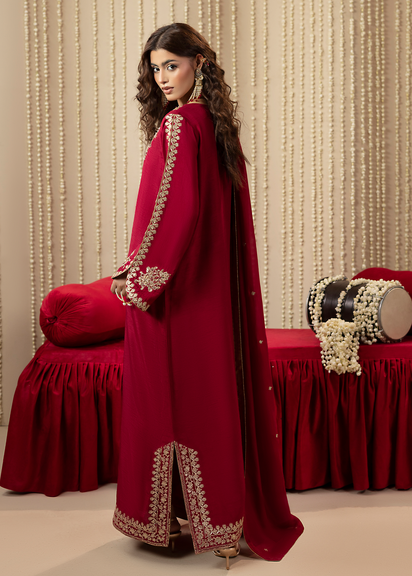 2648B HOT PINK KAFTAN