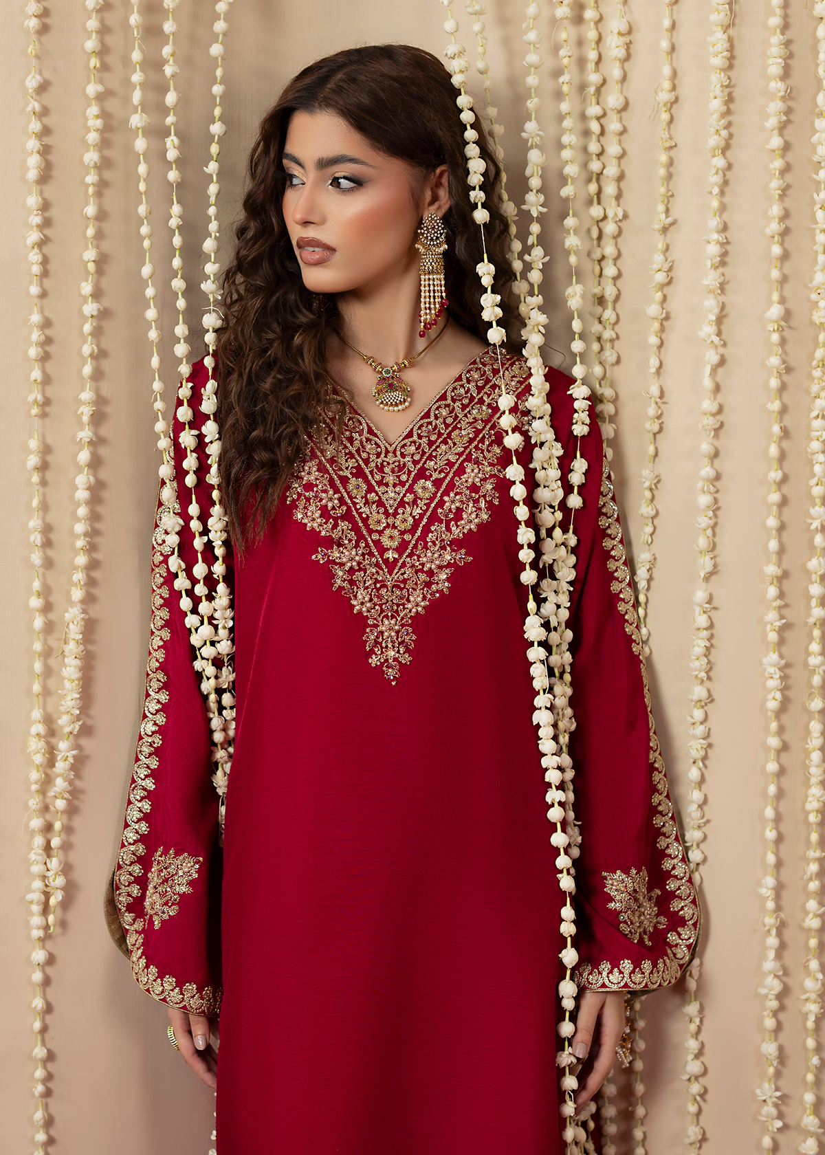 2648B HOT PINK KAFTAN