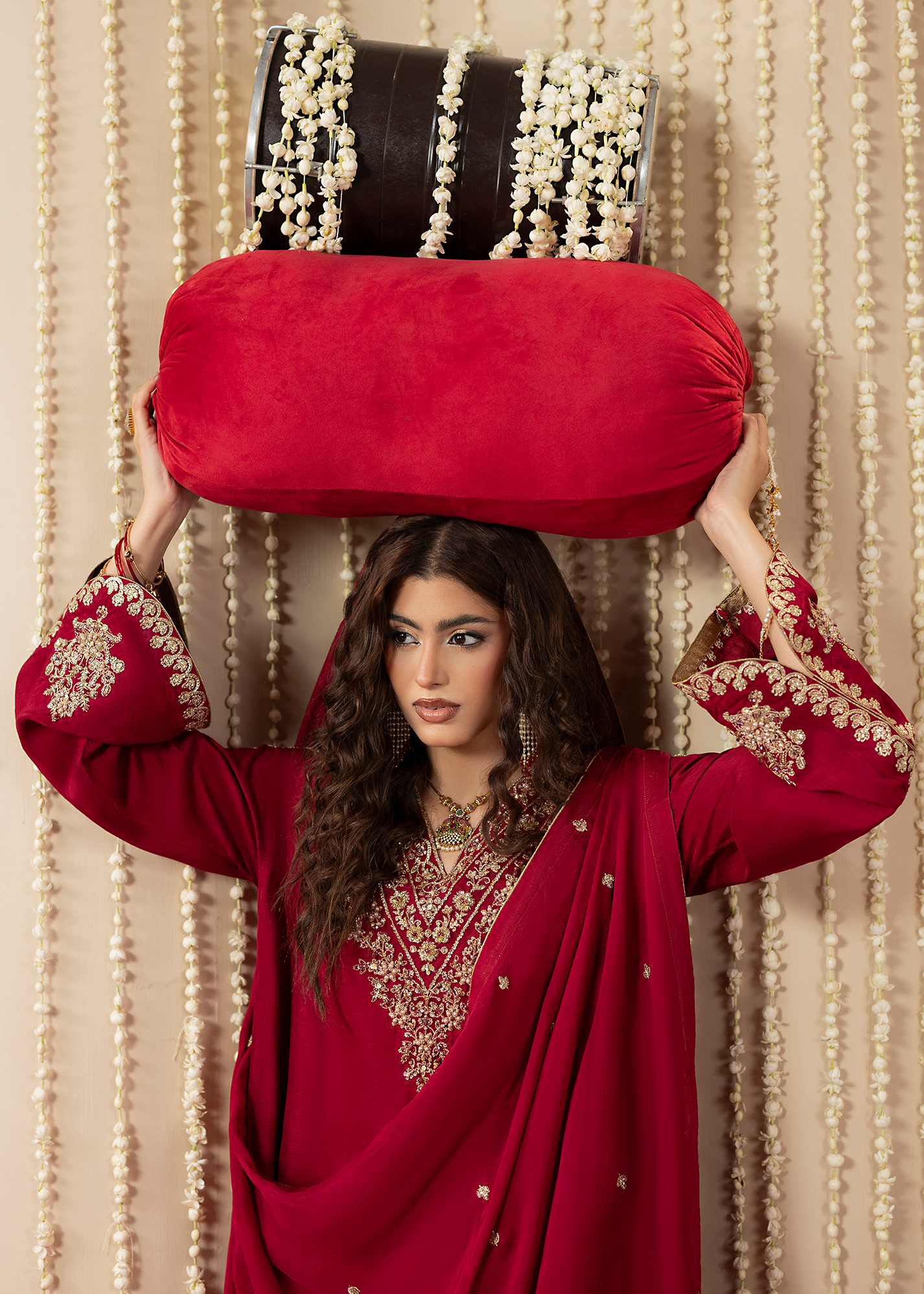 2648B HOT PINK KAFTAN