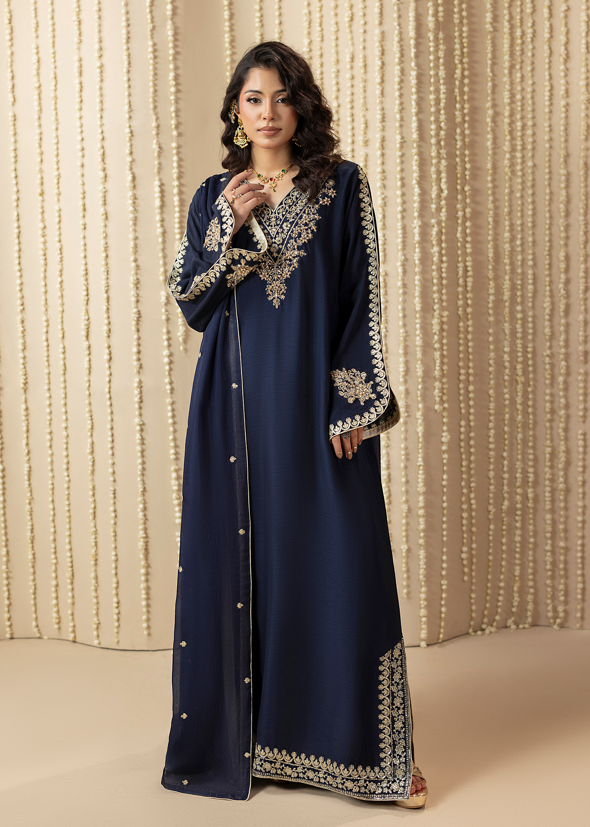 2648A BLUE KAFTAN