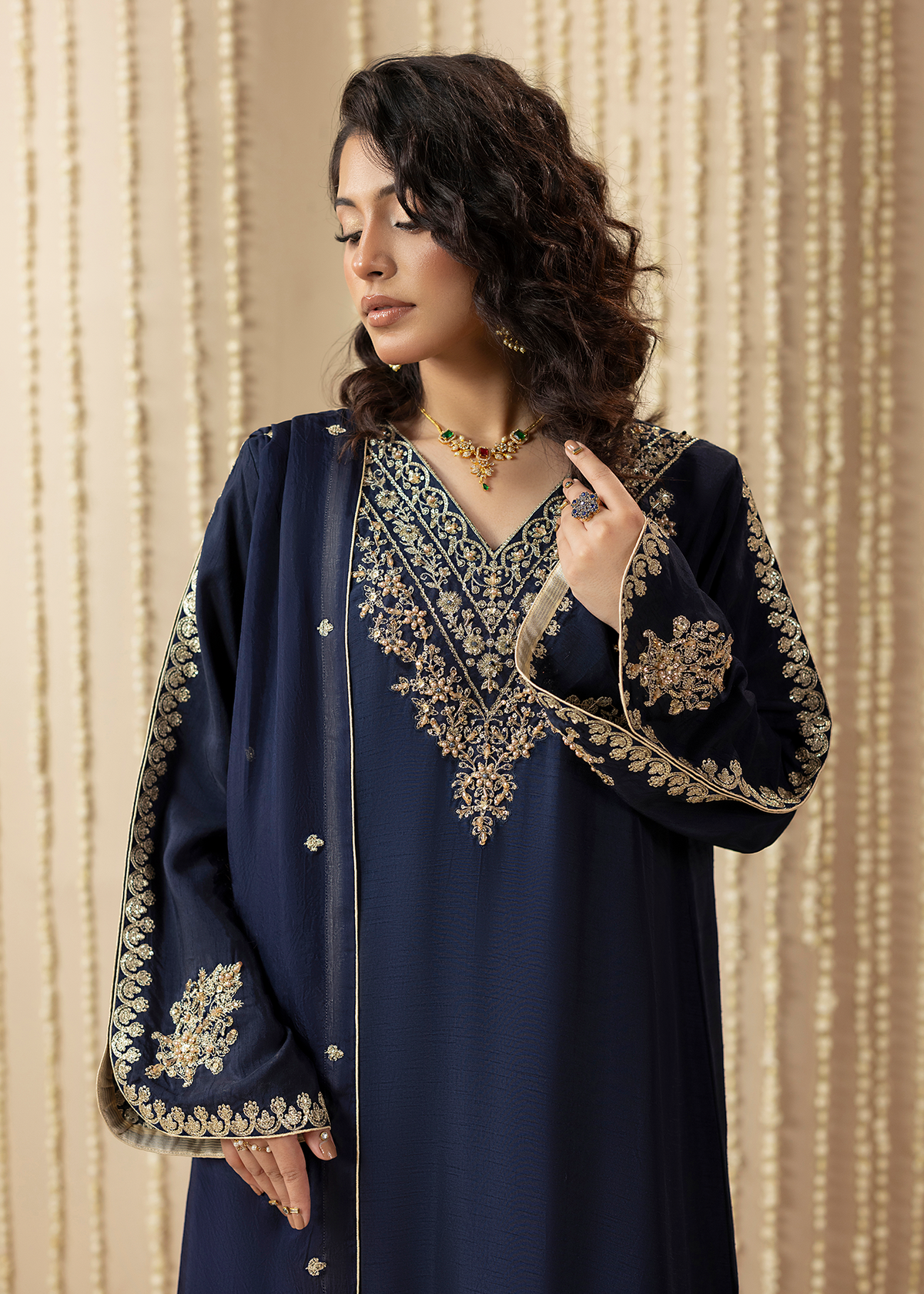 2648A BLUE KAFTAN