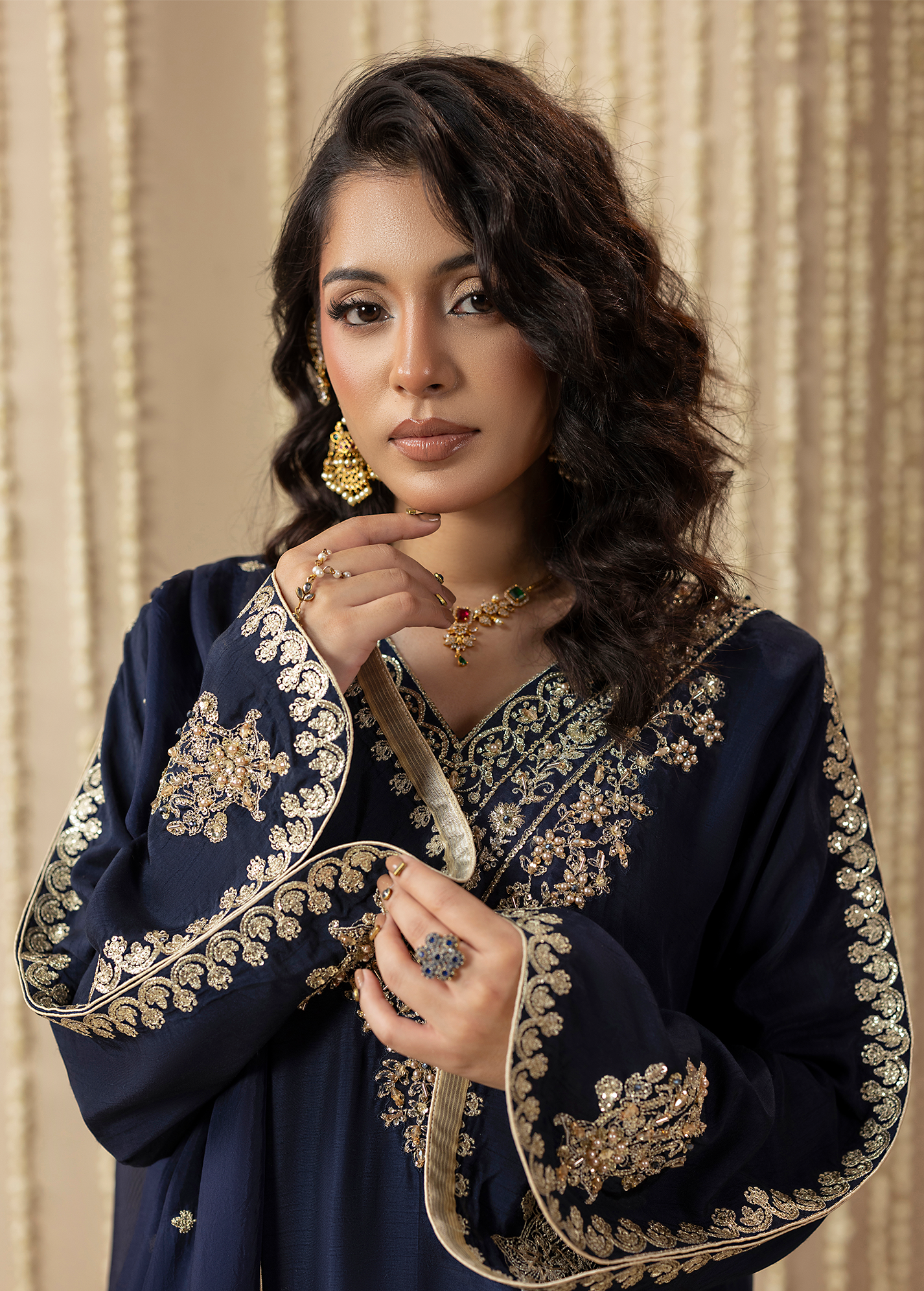 2648A BLUE KAFTAN