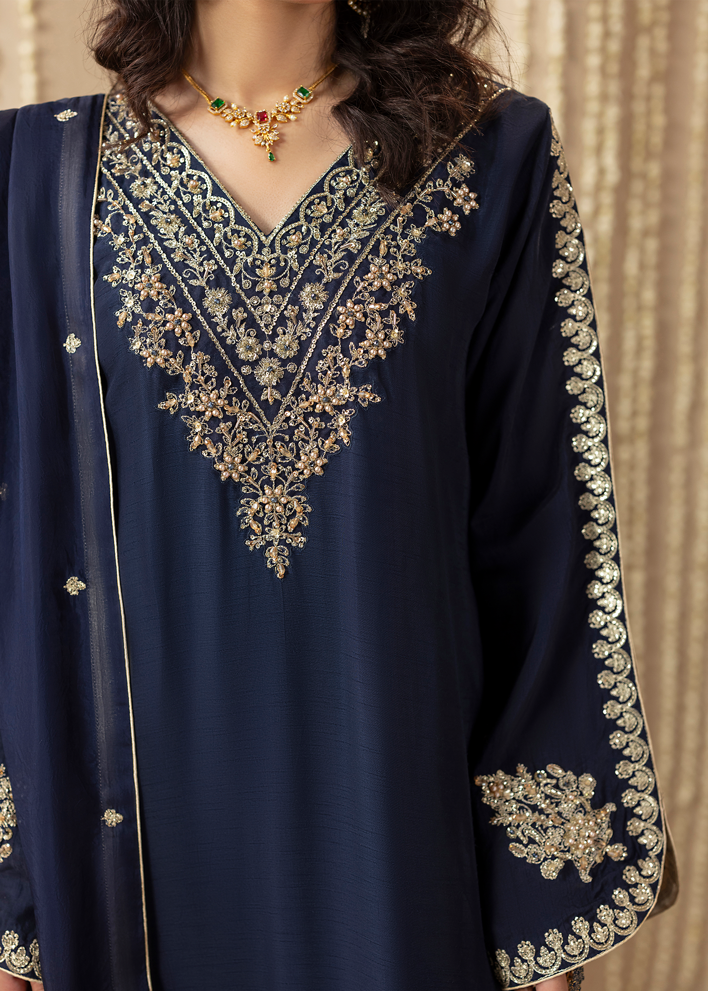 2648A BLUE KAFTAN