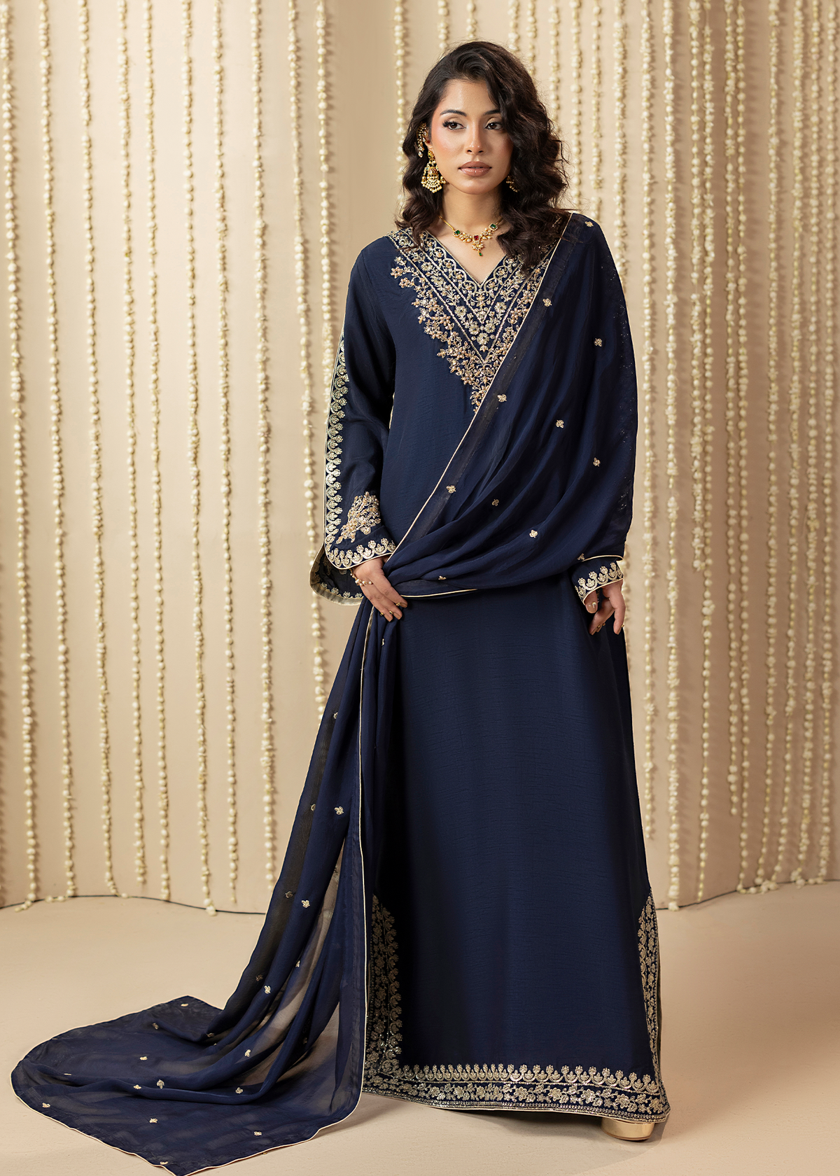 2648A BLUE KAFTAN
