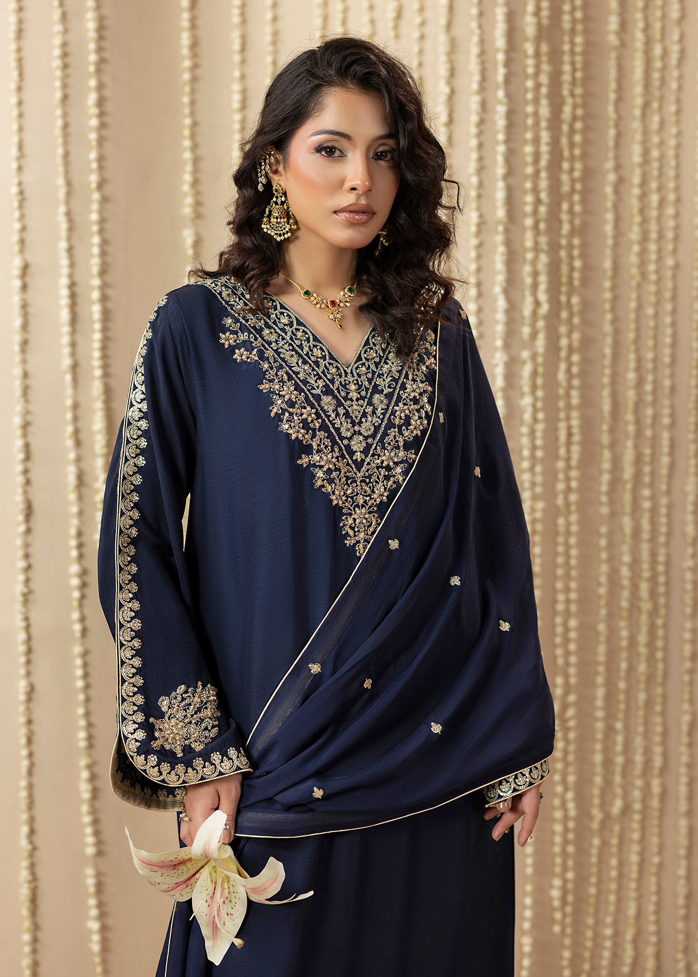 2648A BLUE KAFTAN