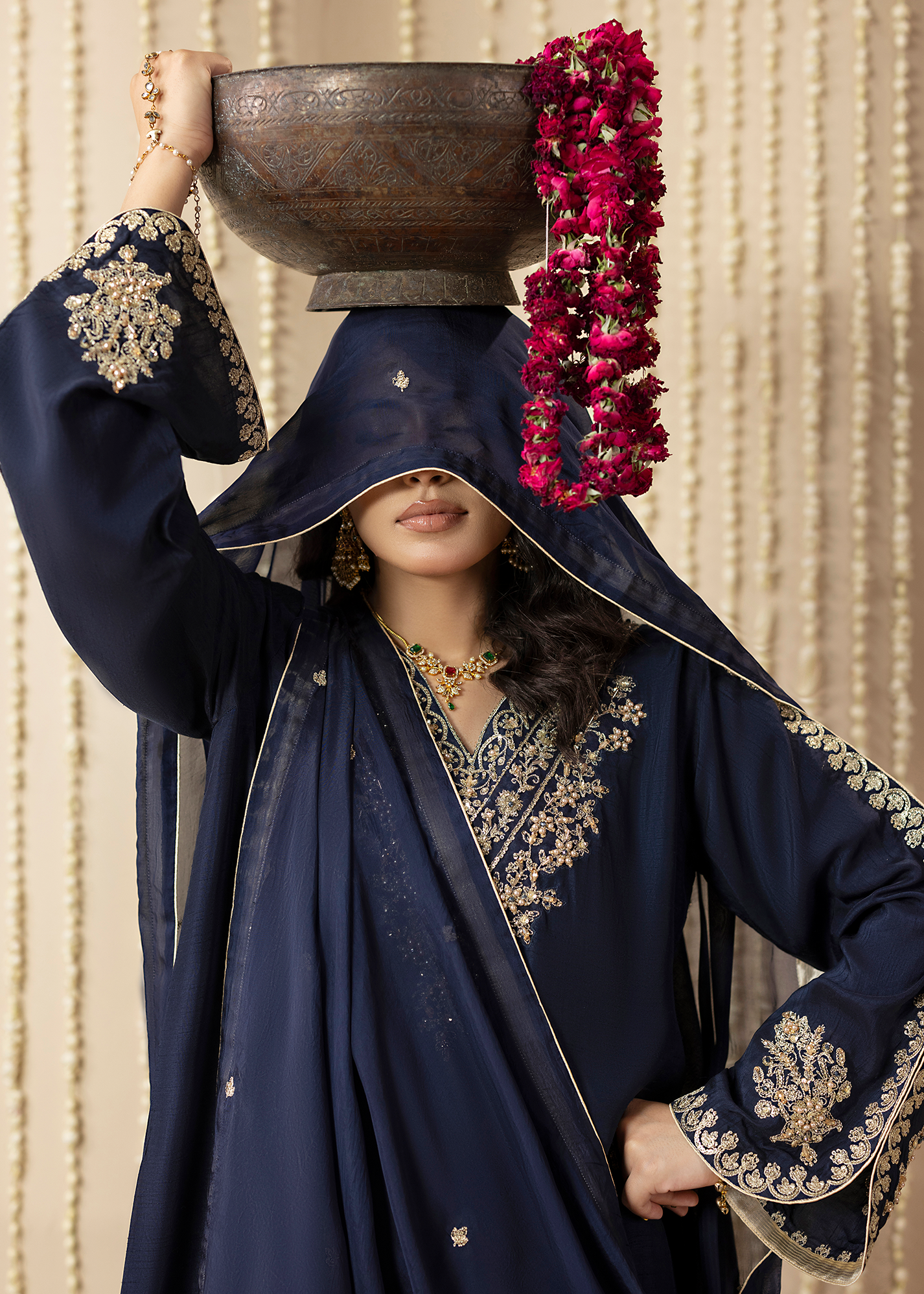 2648A BLUE KAFTAN