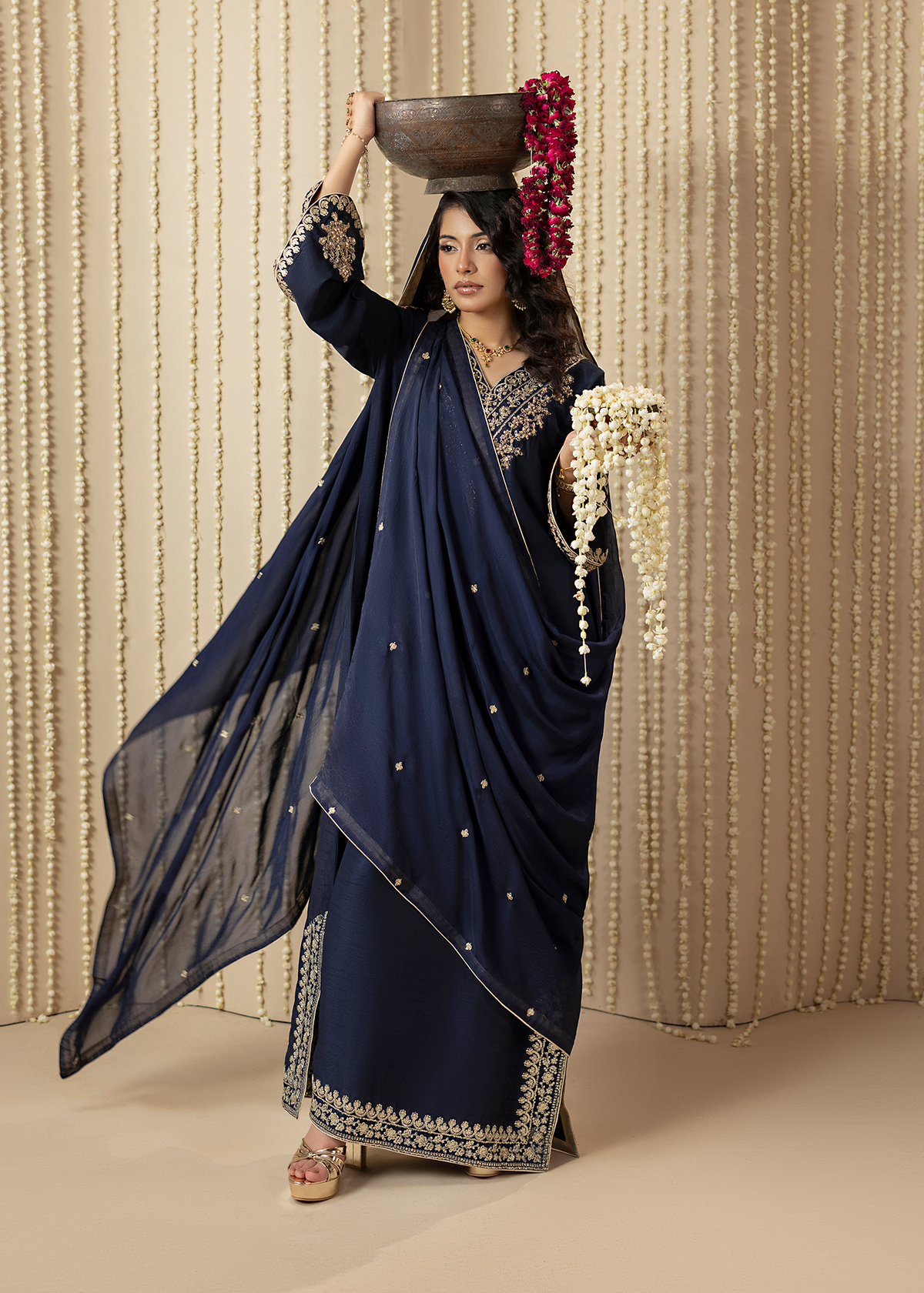 2648A BLUE KAFTAN