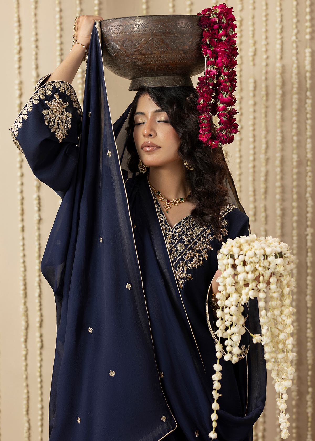 2648A BLUE KAFTAN