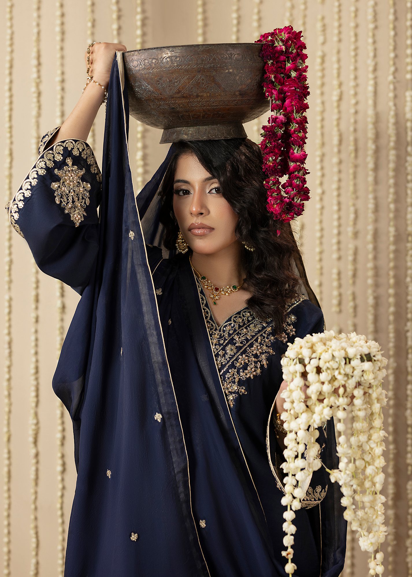 2648A BLUE KAFTAN