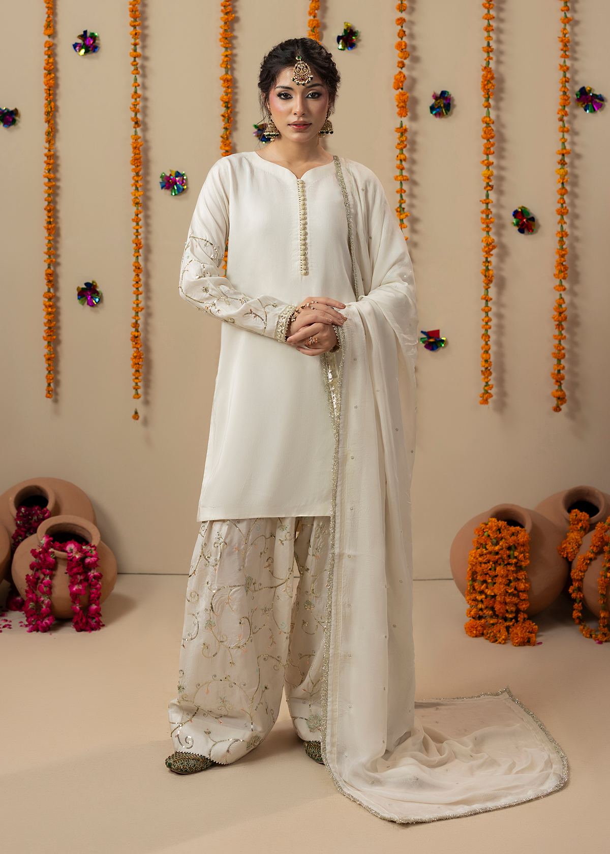 2645A IVORY GOLD SHIRT
