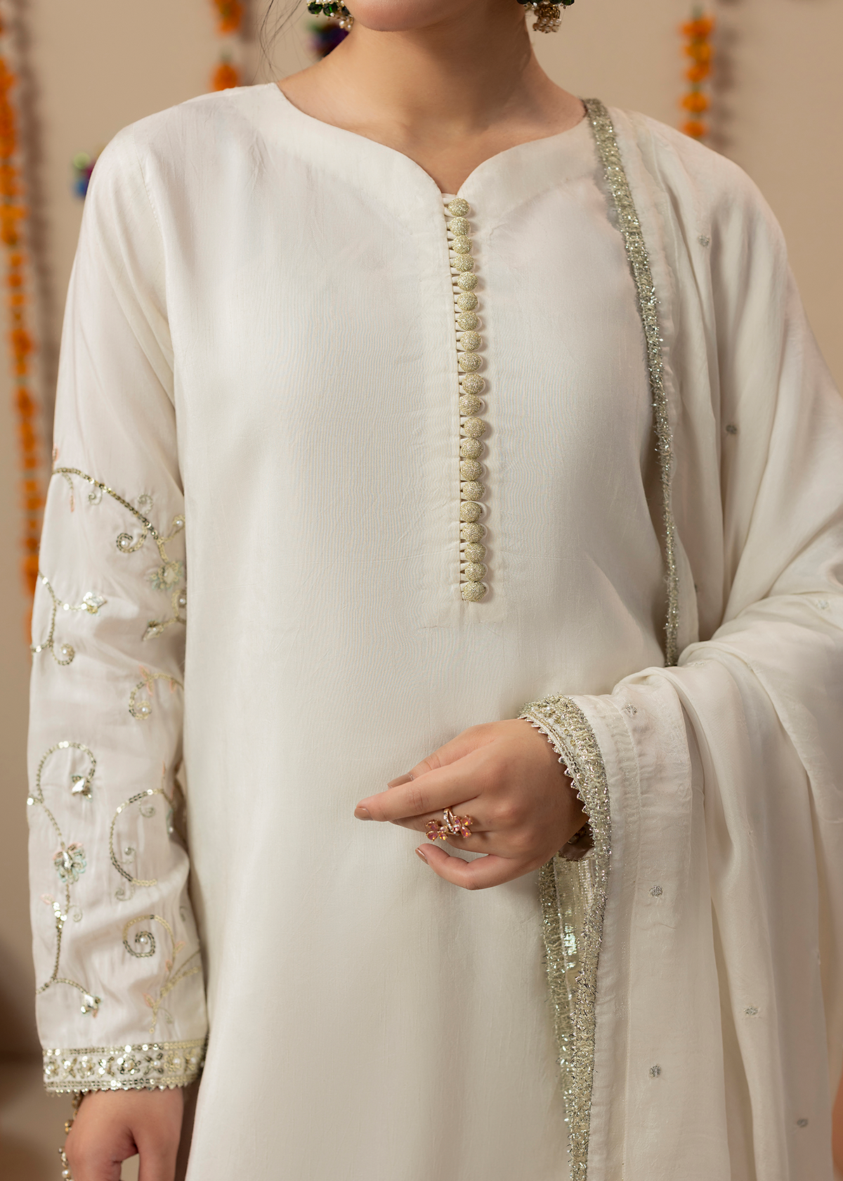 2645A IVORY GOLD SHIRT