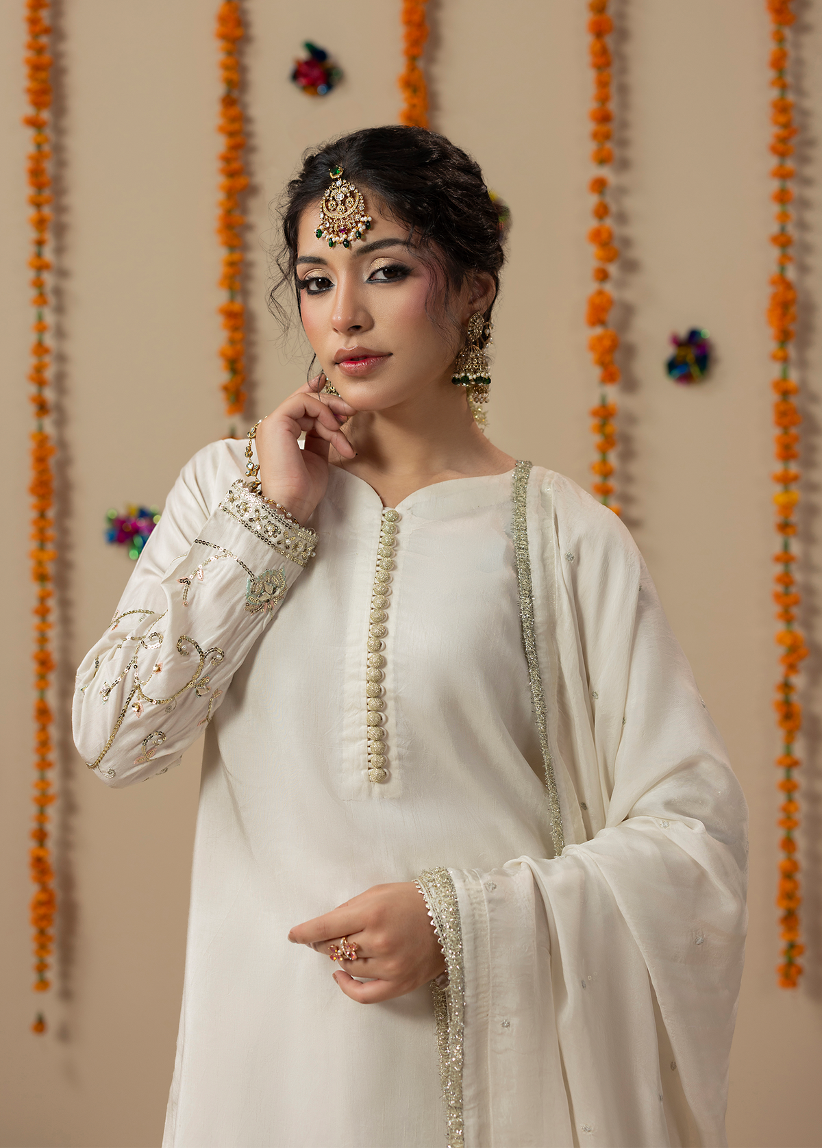 2645A IVORY GOLD SHIRT
