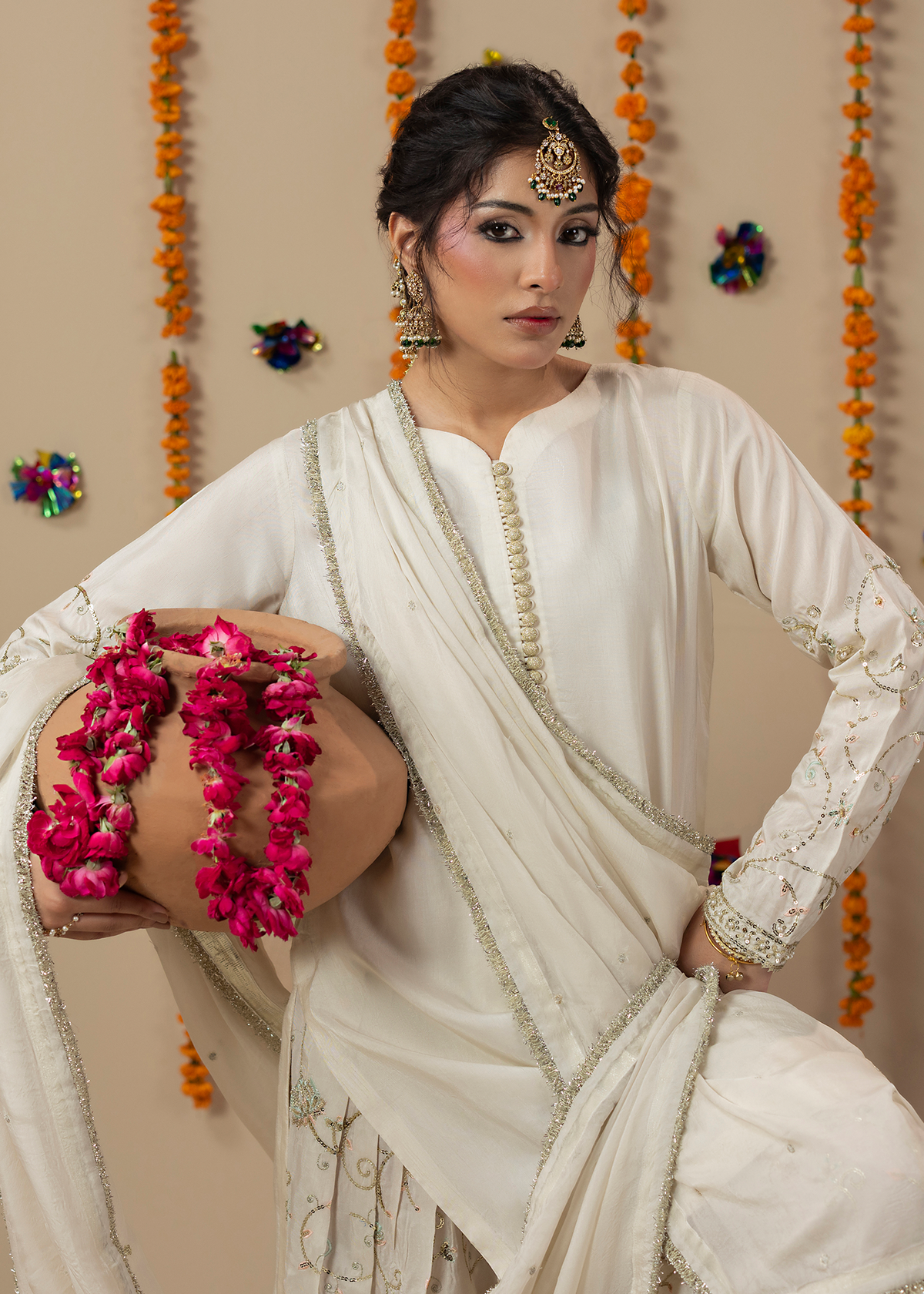 2645A IVORY GOLD SHIRT