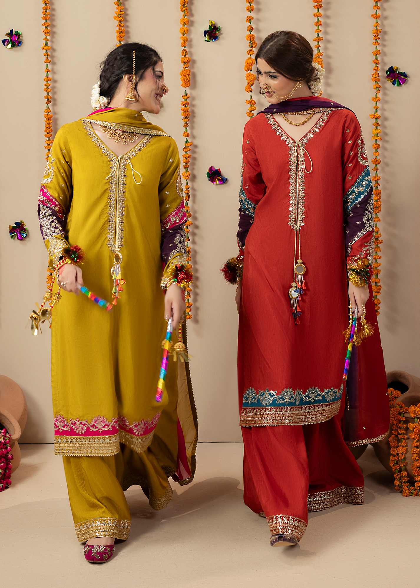 2643A MUSTARD MULTI SHIRT