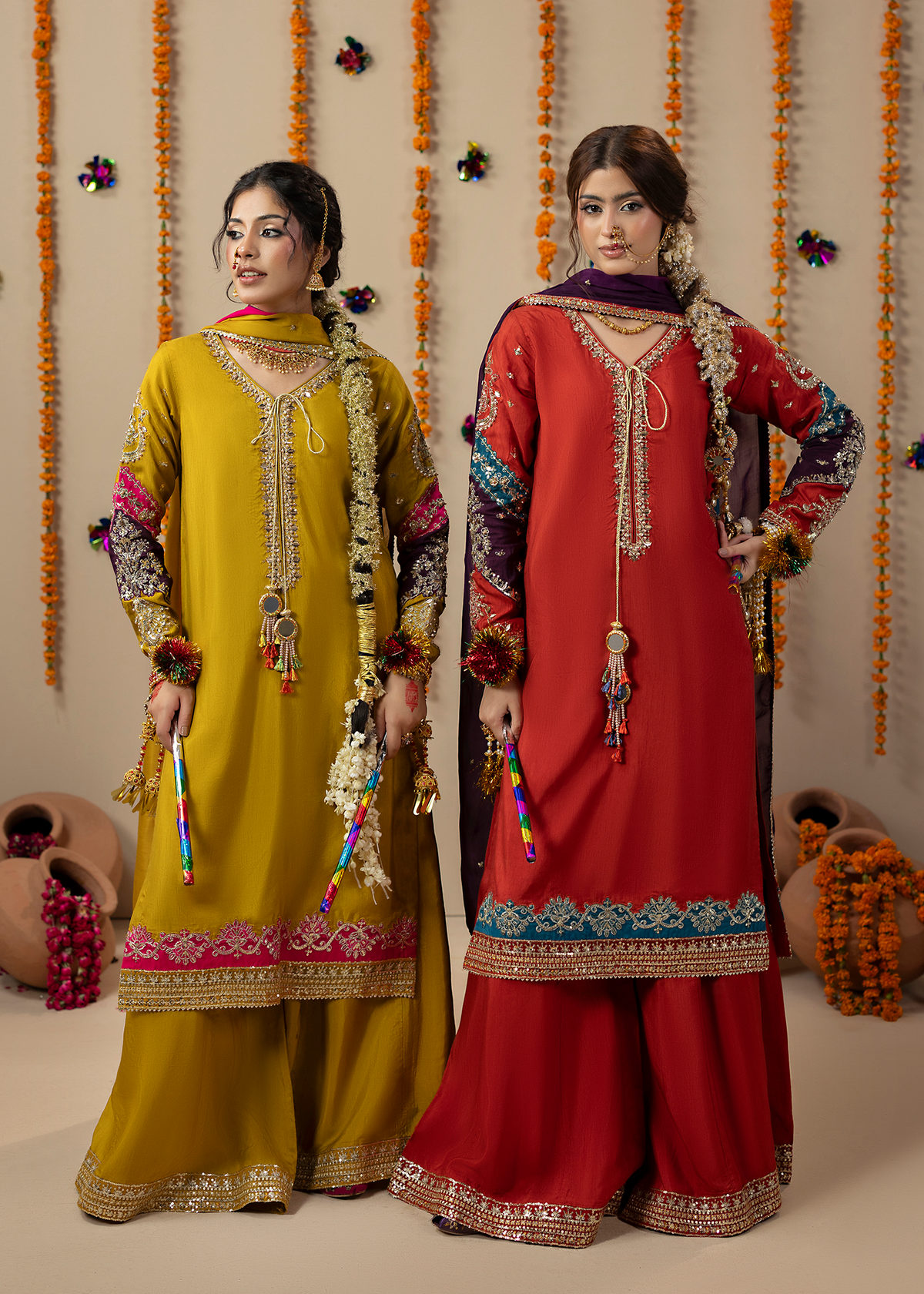 2643A MUSTARD MULTI SHIRT