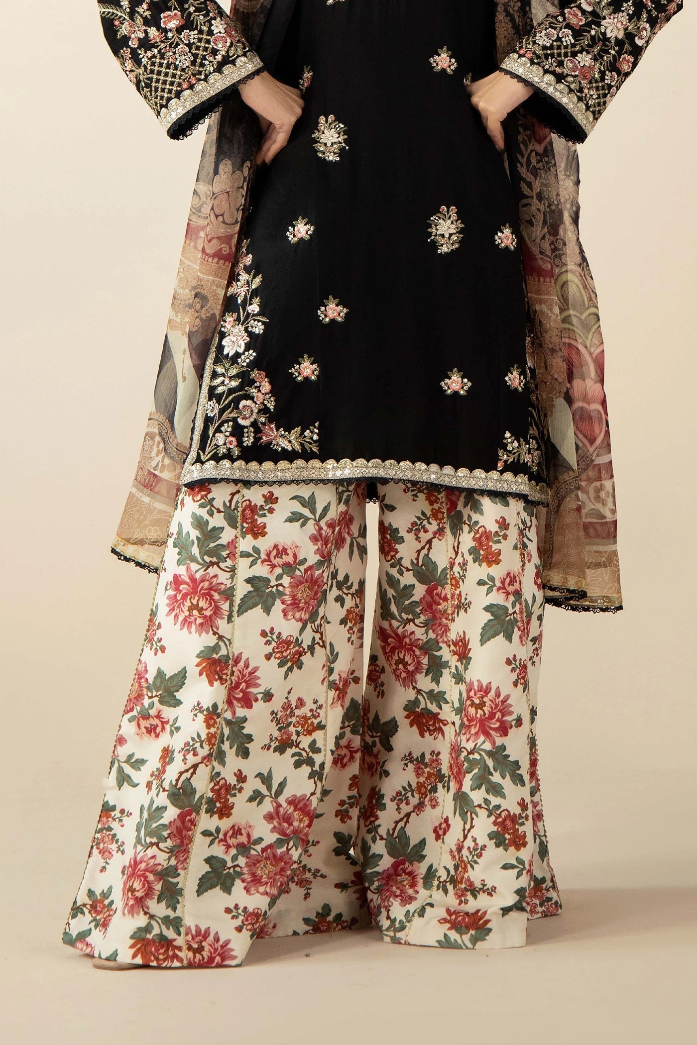 Ethnic Eid Edit Silk Black