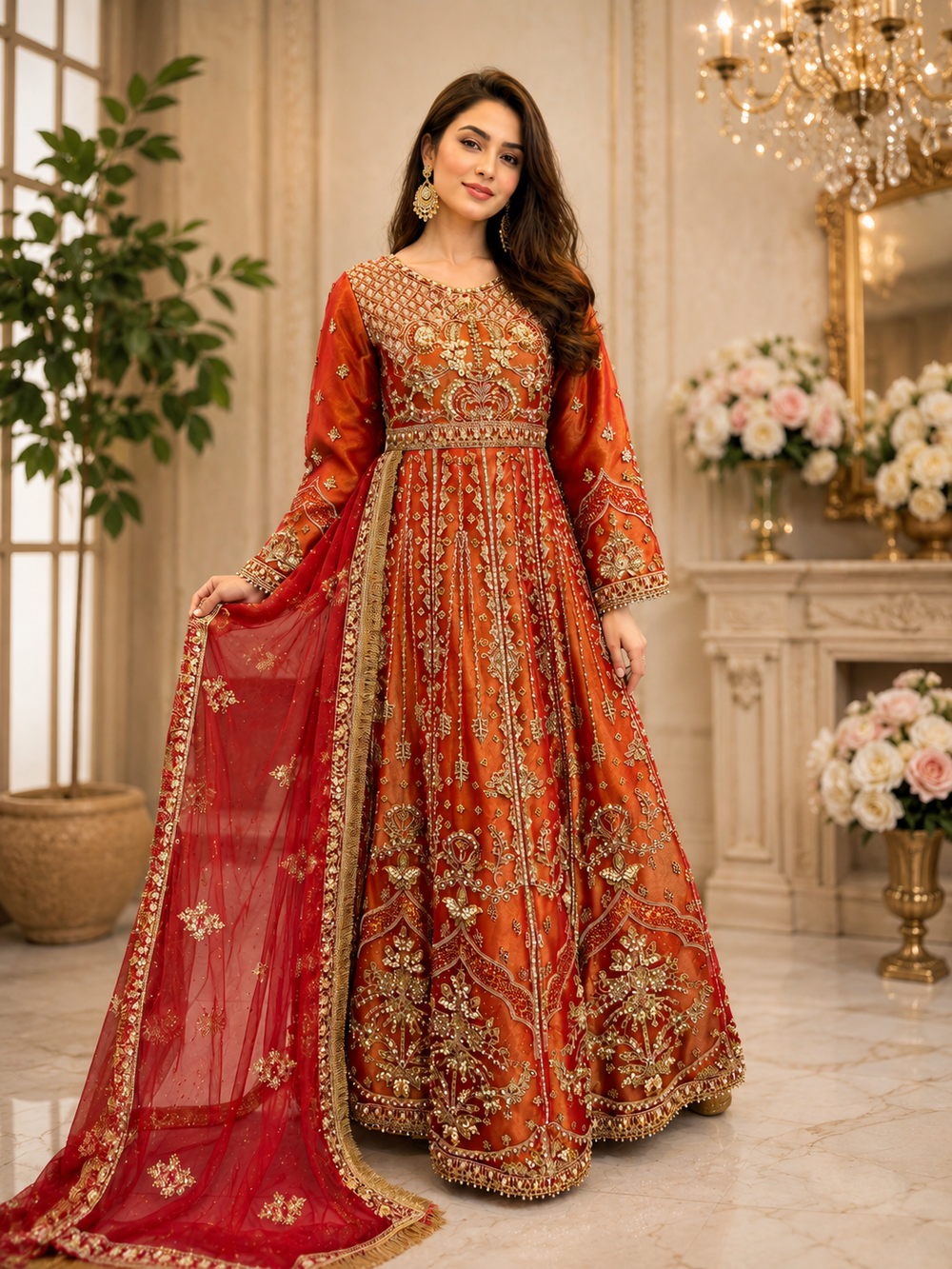 Elegant Net Maxi 3 Piece