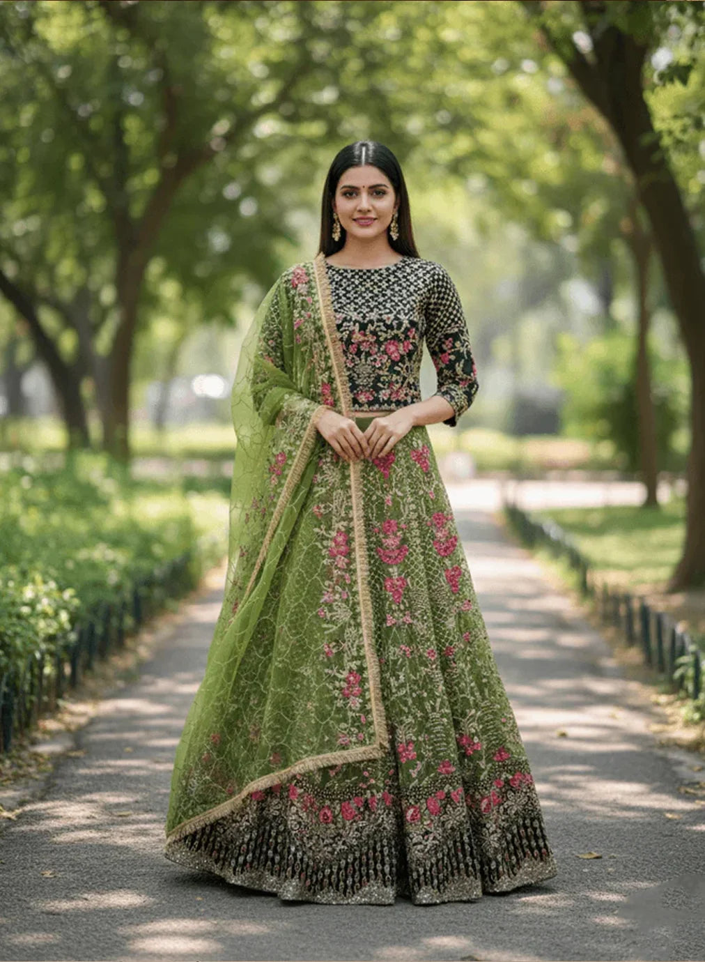 Zewar-e-Ishq FG 152 Green Mehndi