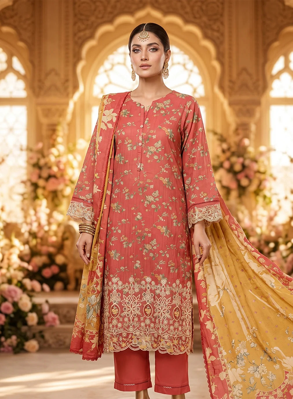 AMYRAH EMB 810 3PC CARROT