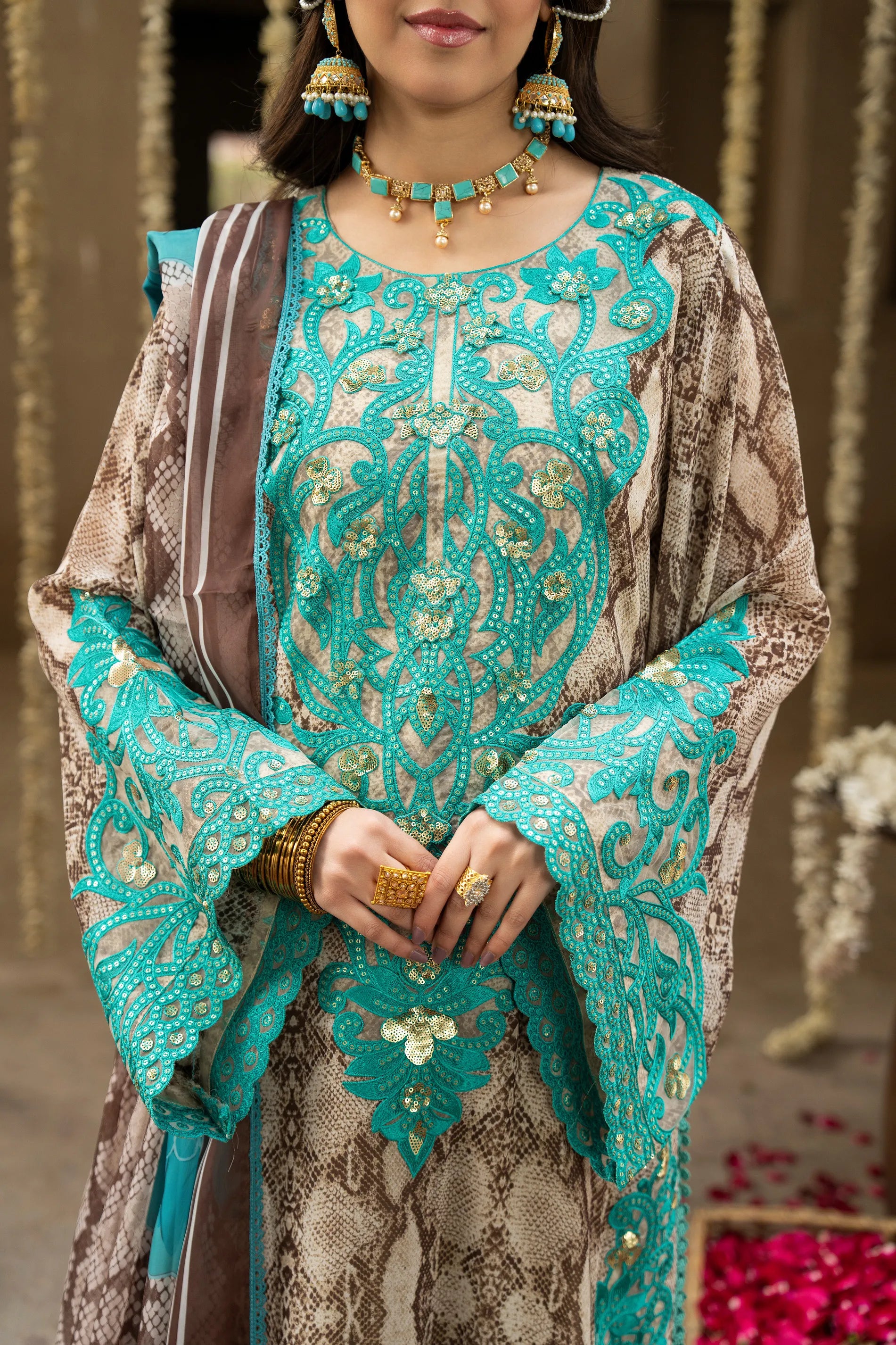 Karma-Aura- Turquoise F-515