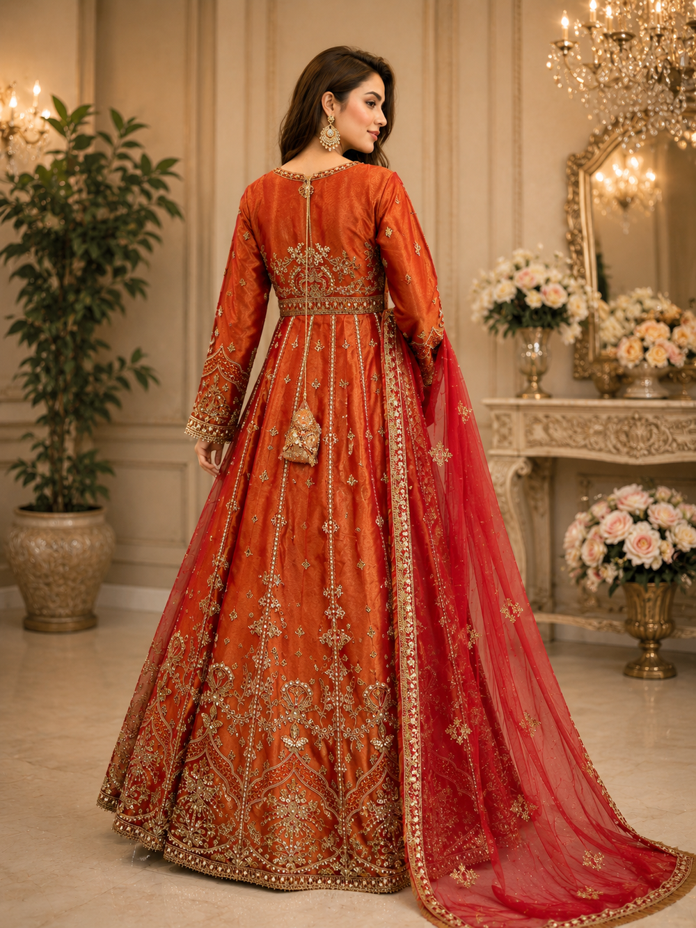 Elegant Net Maxi 3 Piece