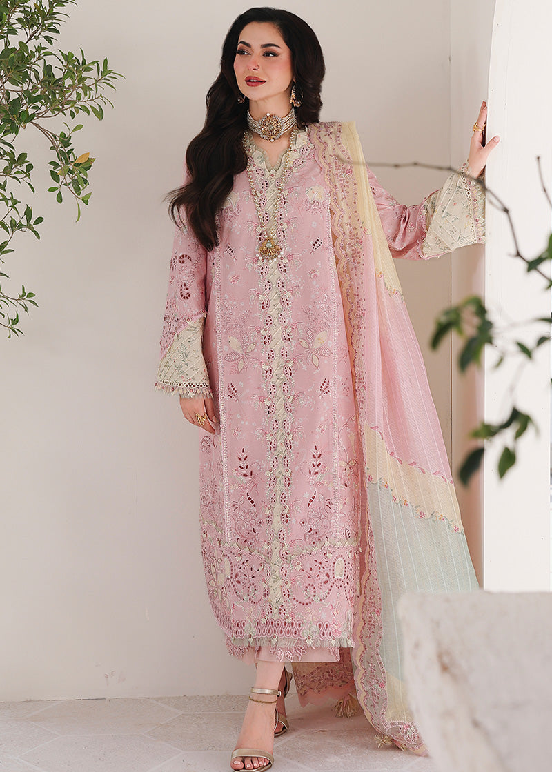 Qalamkar – Tea Pink Chikankari ‘26