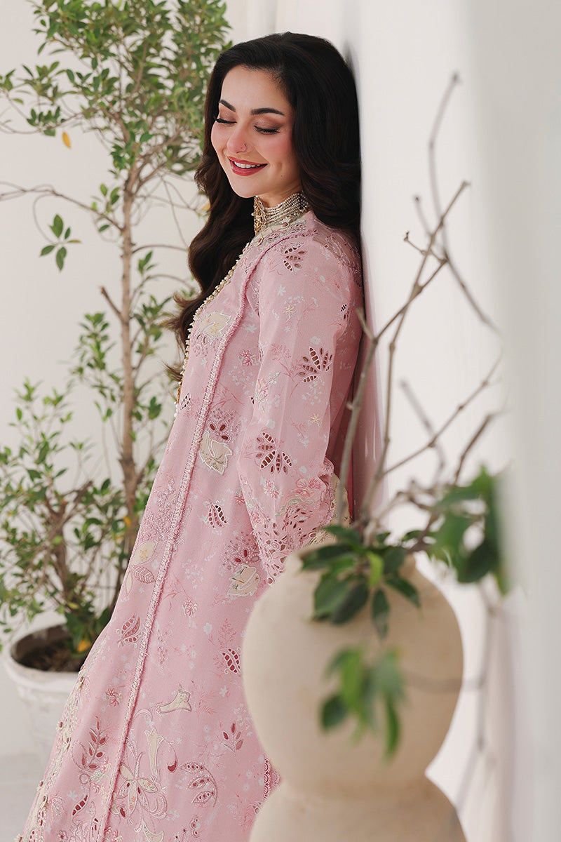 Qalamkar – Tea Pink Chikankari ‘26