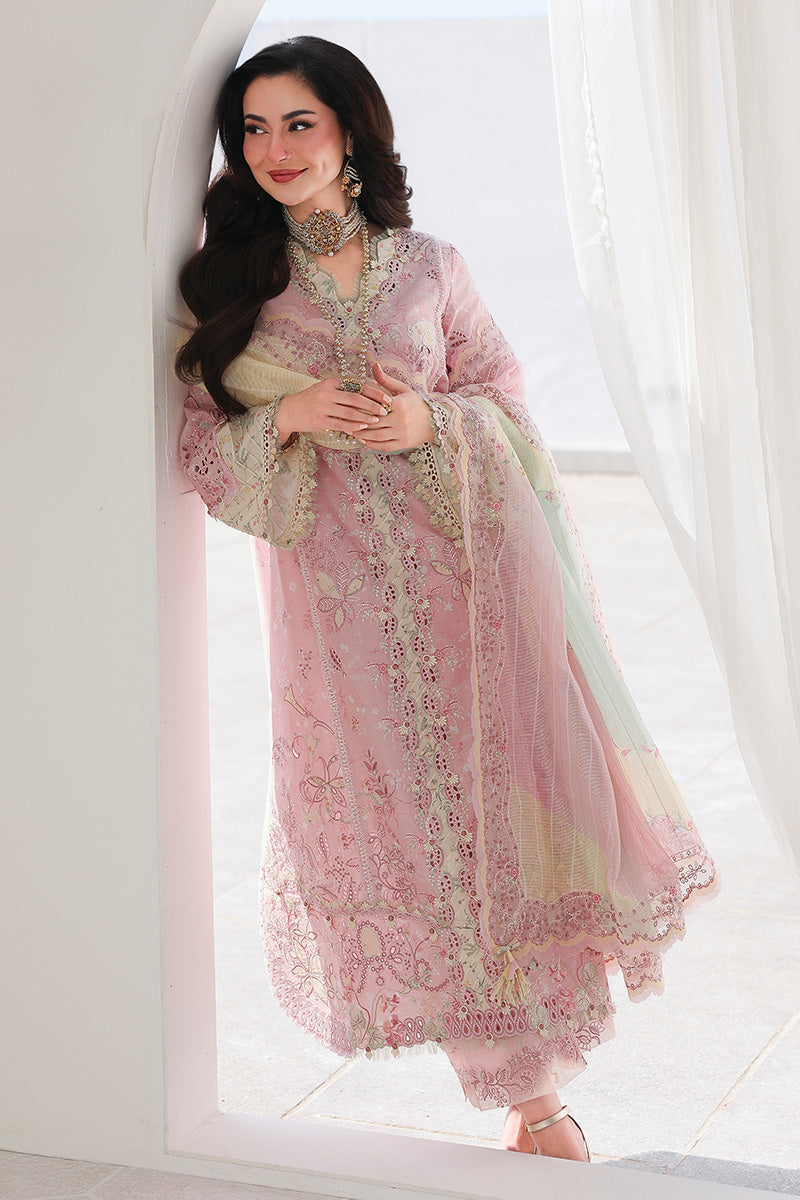 Qalamkar – Tea Pink Chikankari ‘26