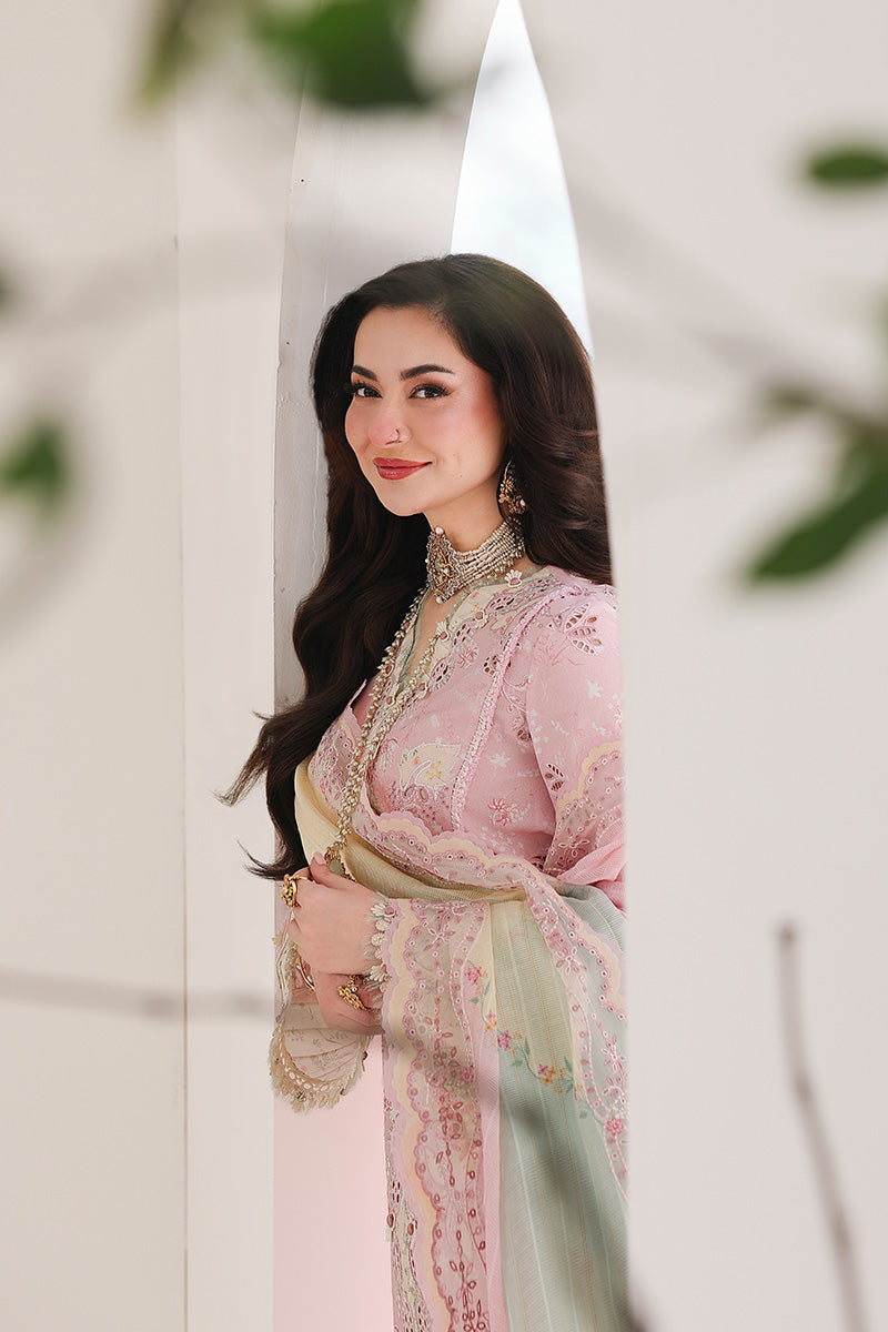 Qalamkar – Tea Pink Chikankari ‘26
