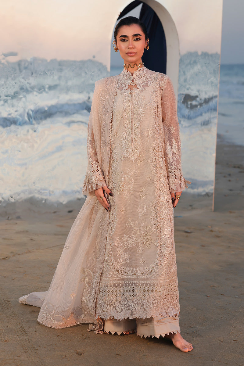 Qalamkar –  Skin Chikankari 3 Piece Suit